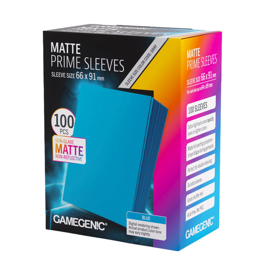 Matte Prime Sleeves Blue 66x91
