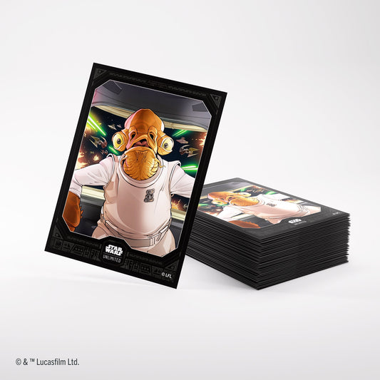Star Wars: Unlimited Premium Art Sleeve Admiral Ackbar - Bọc Bài Cao Cấp Hình Đô Đốc Ackbar - Gamegenic