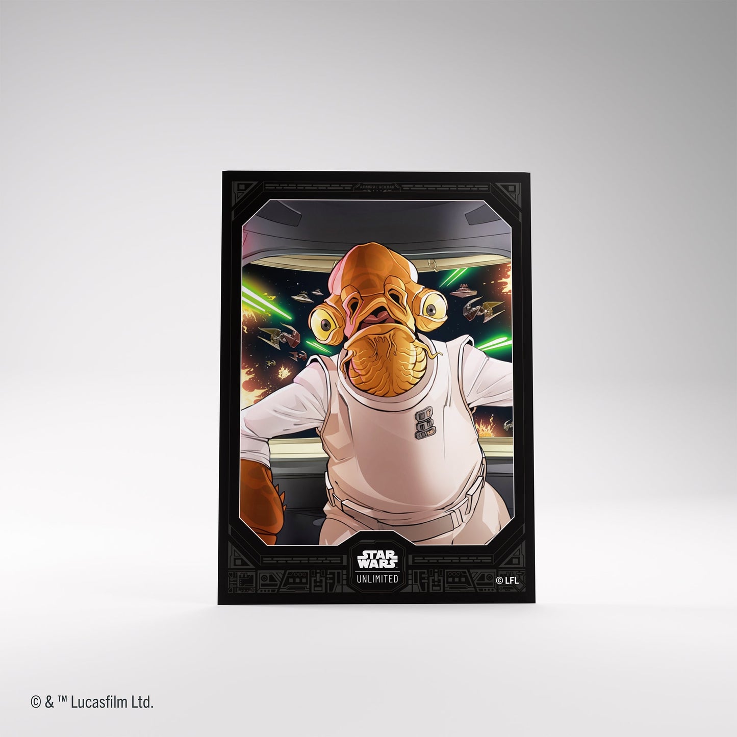 Star Wars: Unlimited Premium Art Sleeve Admiral Ackbar - Bọc Bài Cao Cấp Hình Đô Đốc Ackbar - Gamegenic
