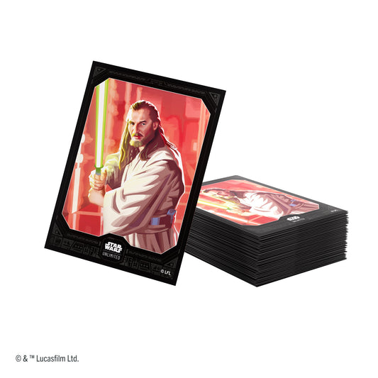 Star Wars: Unlimited Premium Art Sleeve - Qui-Gon Jinn | Bọc Bài TCG Cao Cấp Gamegenic