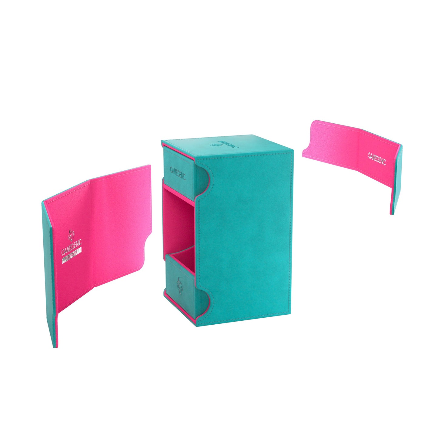 Watchtower 100+ XL Convertible Teal/Pink - Hộp Đựng Bài Cao Cấp Gamegenic - Hình ảnh bổ sung 6
