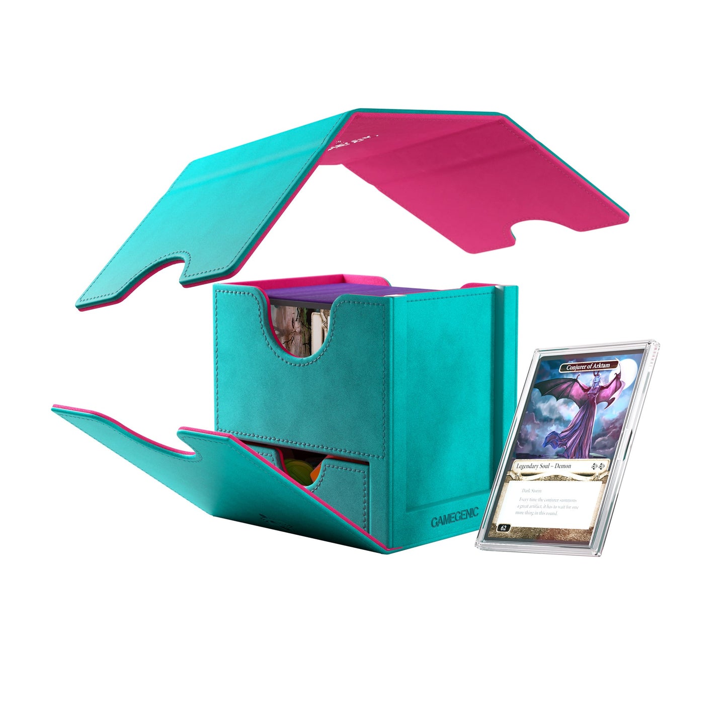 Sidekick Pro 100+ XL Convertible Teal/Pink - Hộp đựng bài TCG Gamegenic
