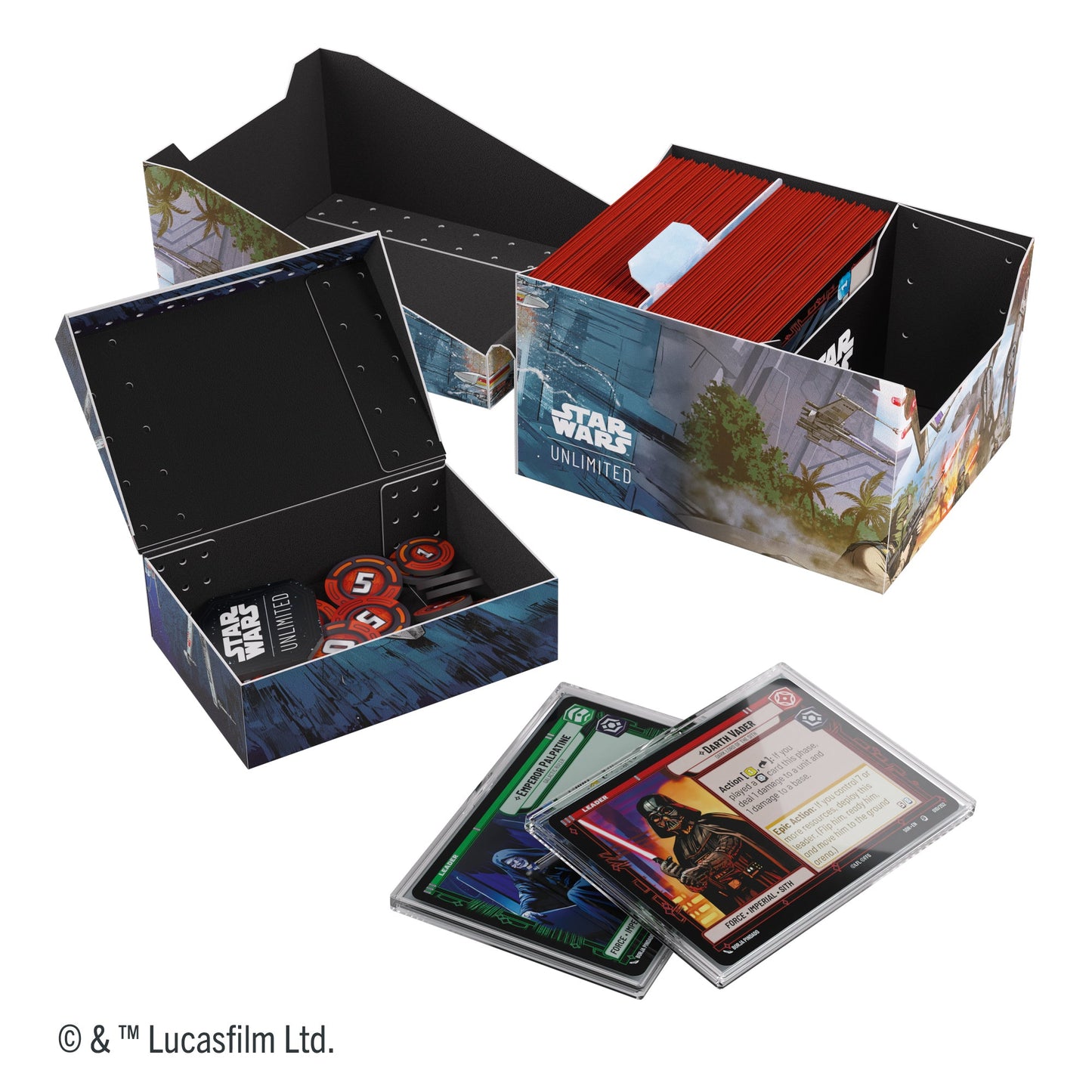 Star Wars: Unlimited Twin Suns Soft Crate - Battle of Scarif - Hộp Đựng Bài TCG Gamegenic
