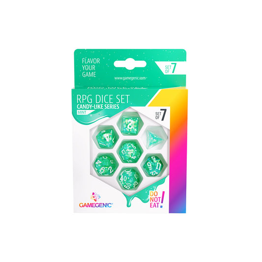 Candy-like Series - Mint - RPG Dice Set (7pcs) - Bộ xúc xắc RPG - Gamegenic