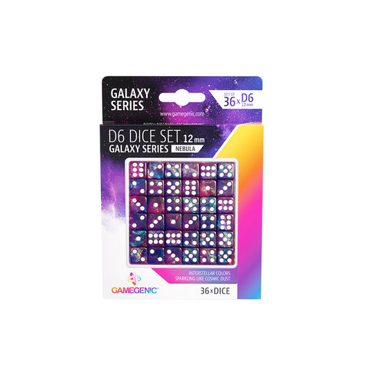 Galaxy Series - Nebula - D6 Dice Set 12 mm (36 pcs) - Bộ 36 viên xúc xắc 6 mặt - Gamegenic - Hình ảnh chi tiết 2
