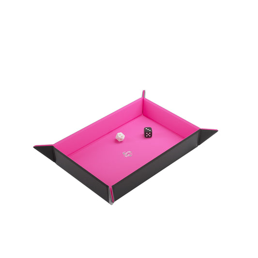 Magnetic Dice Tray Rectangular Black/Pink - Khay Đổ Xúc Xắc Nam Châm Hình Chữ Nhật - Gamegenic