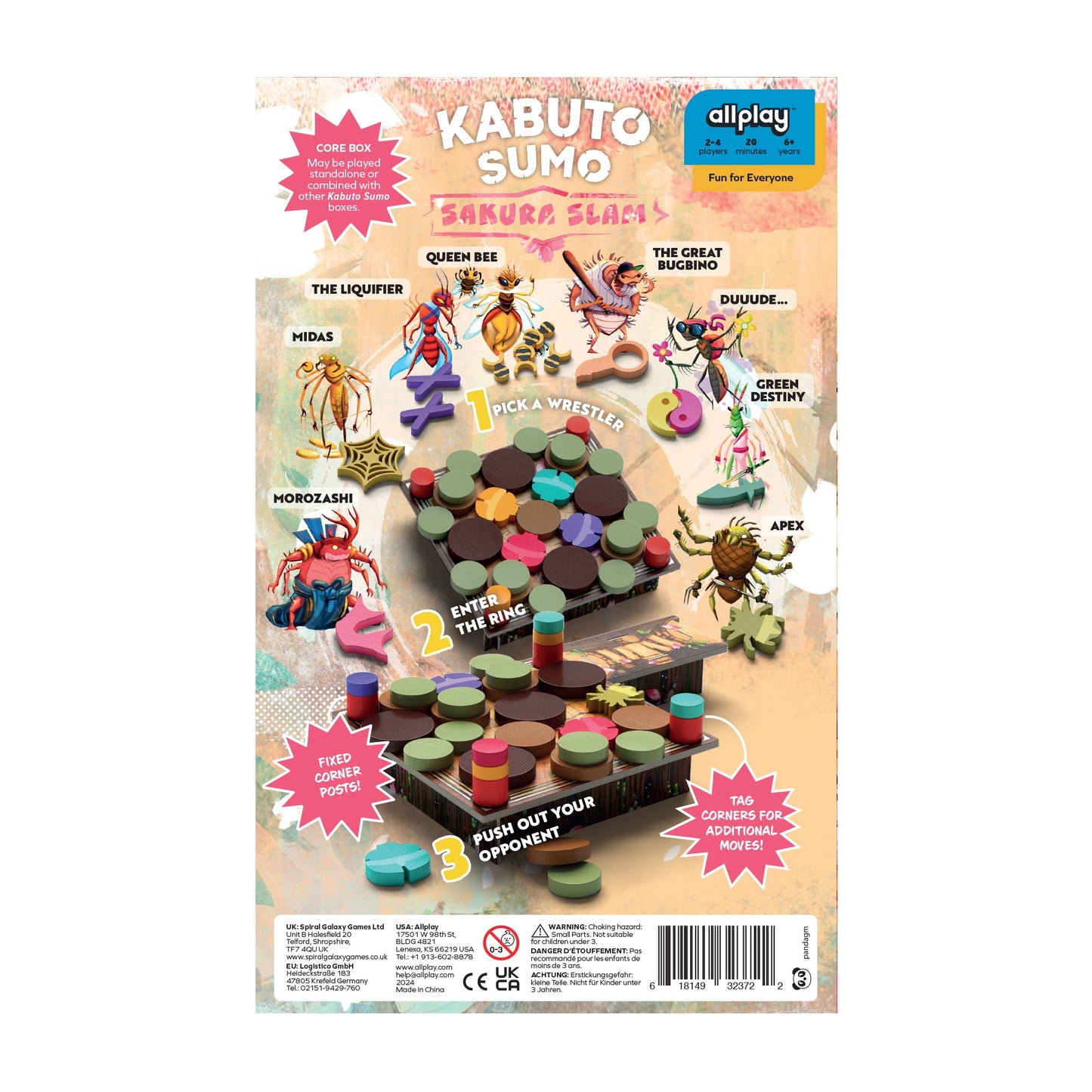 Kabuto Sumo: Sakura Slam - Board Game Đẩy Đĩa Kỹ Thuật - Allplay - Hình ảnh bổ sung 5