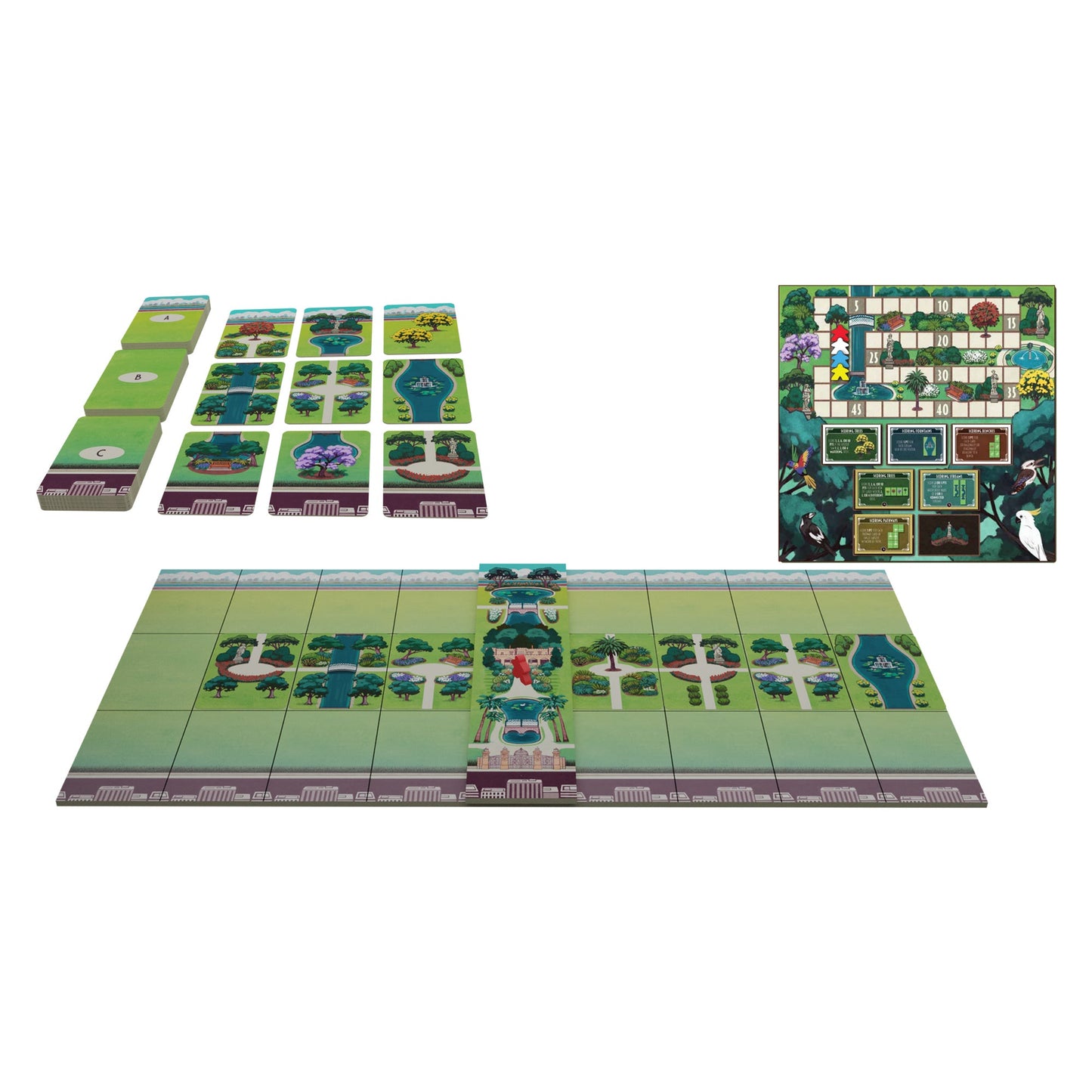The Gardens Board Game - Board Game Chiến Thuật Xây Dựng Vườn Hoa - Grail Games