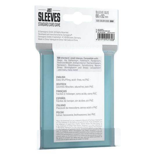 Just Sleeves - Standard Card Game Clear - Bọc Bài Bảo Vệ Thẻ Standard - Gamegenic