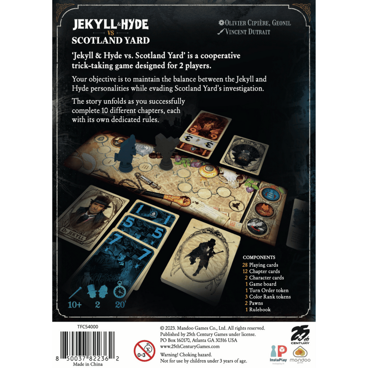 Jekyll & Hyde vs Scotland Yard - Board Game Thẻ Bài Chiến Thuật Hợp Tác - 25th Century Games
