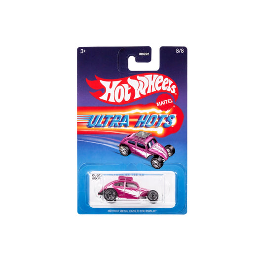 Ultra Hots Super Car - CUSTOM VOLKSWAGEN BEETLE - Xe mô hình Hot Wheels HDG52