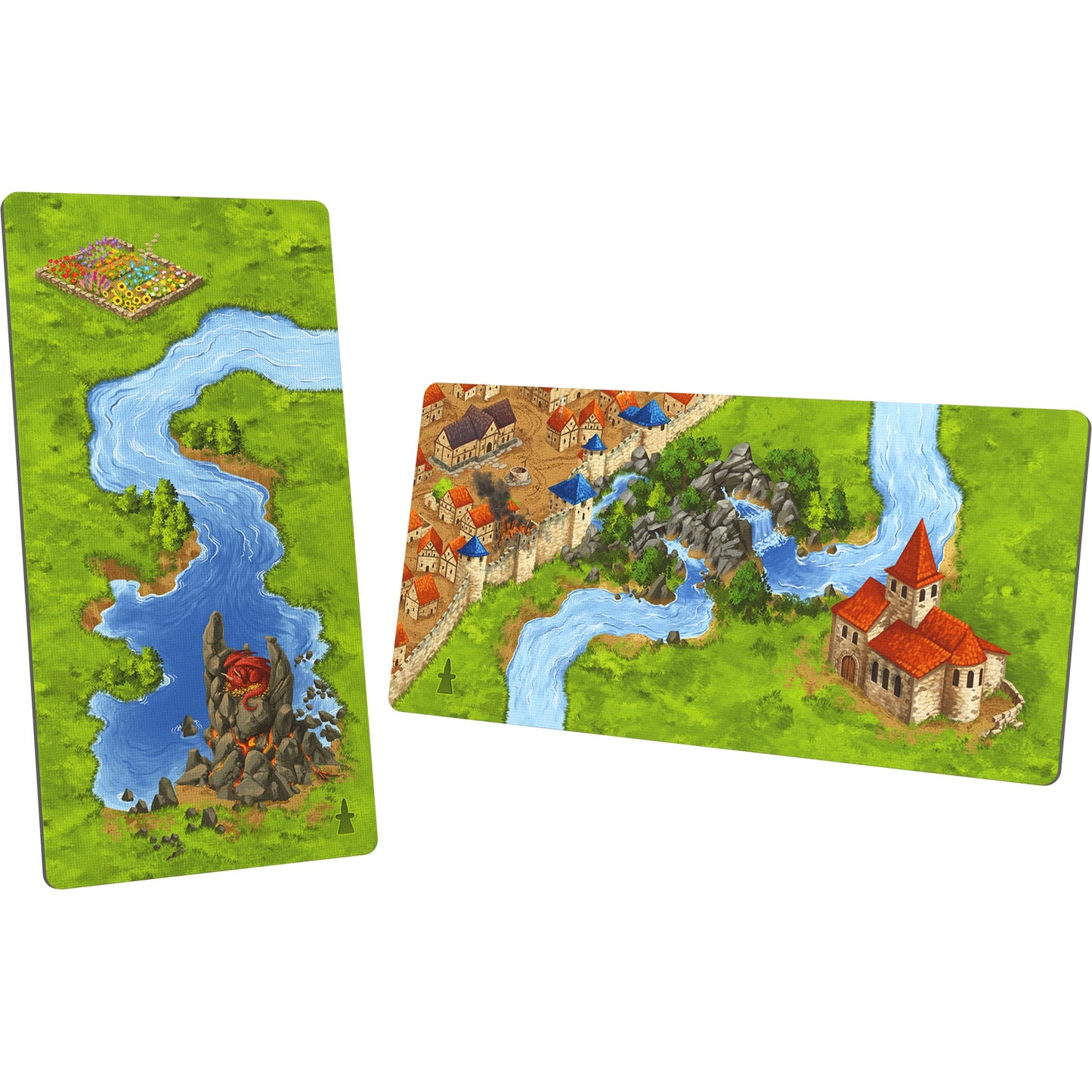 Carcassonne Exp 3 (V3.1): Dragon & Fairy - Bản mở rộng Board Game chiến thuật - Hans im Glück