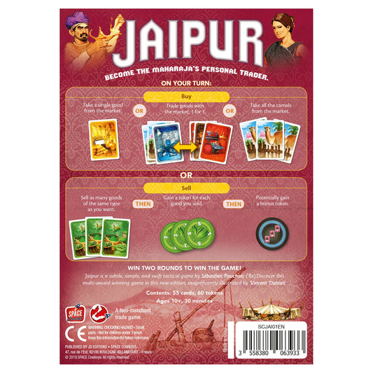 Jaipur Board Game - Trò chơi bài chiến thuật 2 người - Space Cowboys