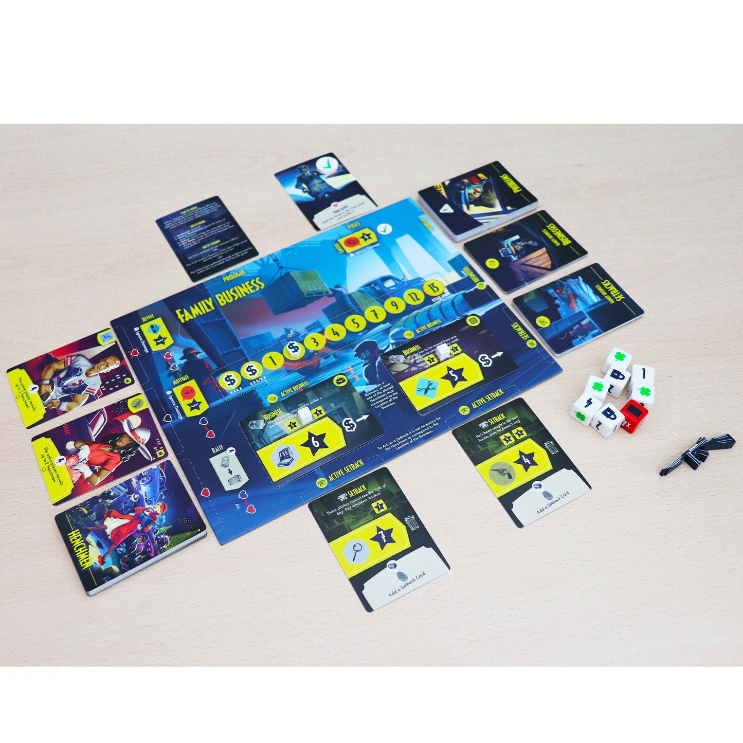 Fictions - Memoirs of a Gangster - Trò chơi Board Game Hợp tác - Ludonova