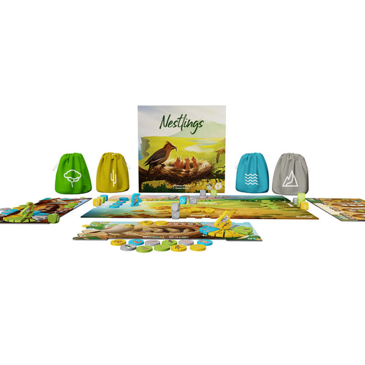 Nestlings Board Game - Trò chơi Chiến thuật Xây tổ Chim - Lucky Duck Games
