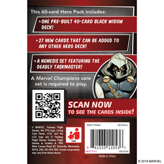 Marvel Champions TCG Black Widow Hero Pack - Bộ Mở Rộng Board Game Thẻ Bài - Fantasy Flight Games - Hình ảnh chi tiết 2