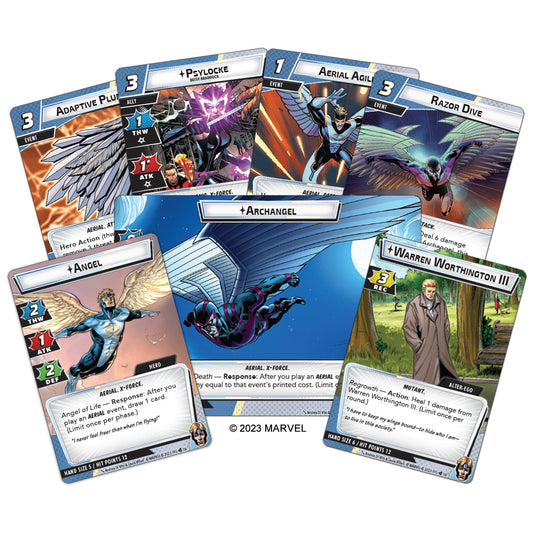 Marvel Champions: The Card Game - Angel Hero Pack | Bộ Mở Rộng Board Game Thẻ Bài Siêu Anh Hùng | Fantasy Flight Games - Hình ảnh chi tiết 2