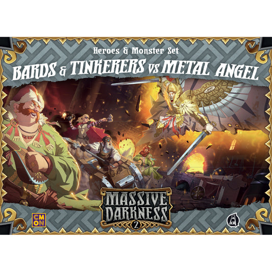 Massive Darkness 2: Bards & Tinkerers Vs. Metal Angel Heroes & Monsters - Bản Mở Rộng Board Game Chiến Thuật - CMON