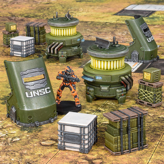 Halo: Flashpoint - UNSC Scenery Set - Phụ kiện sa bàn địa hình - Mantic Games
