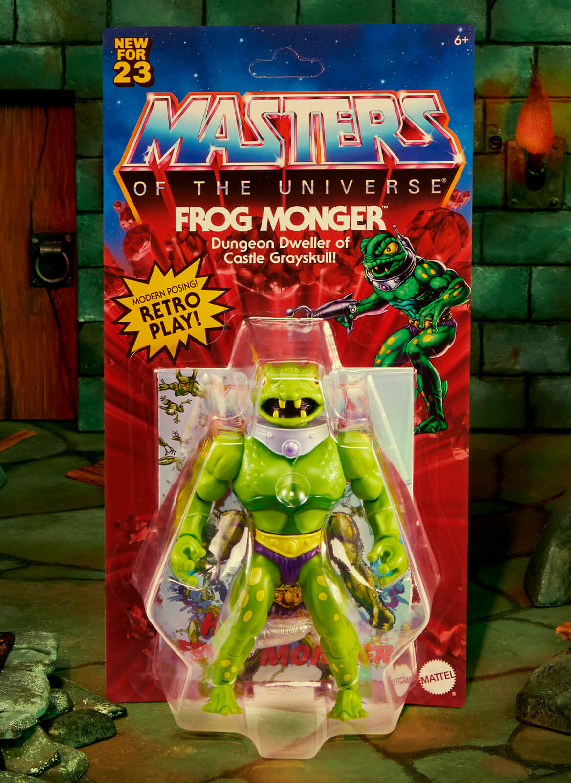 MOTU Origins Frog Monger Figure - Mô Hình Nhân Vật Hành Động Masters of the Universe - Mattel Creations