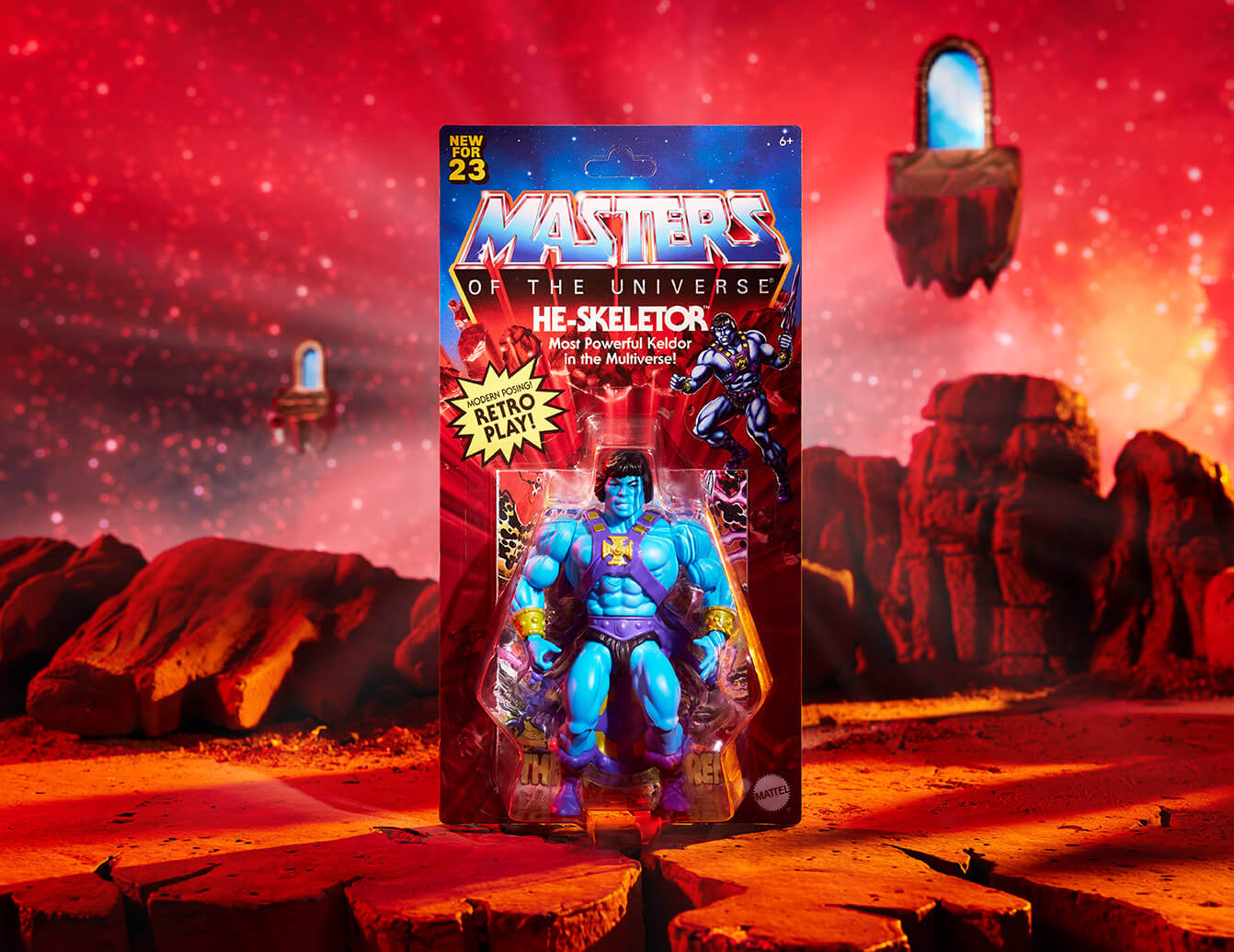 Masters of the Universe Origins He-Skeletor Figure - Mô hình hành động cao cấp Mattel
