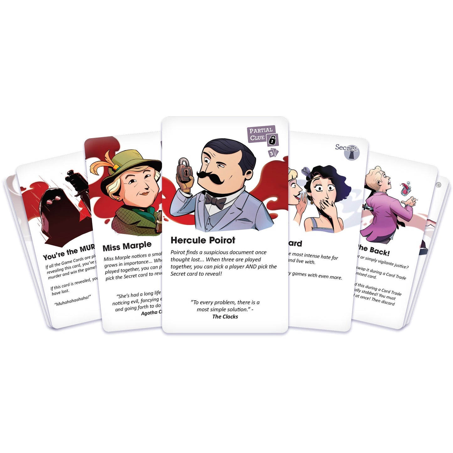 Agatha Christie: Death on the Cards Card Game - Trò chơi thẻ bài trinh thám - Modiphius Entertainment