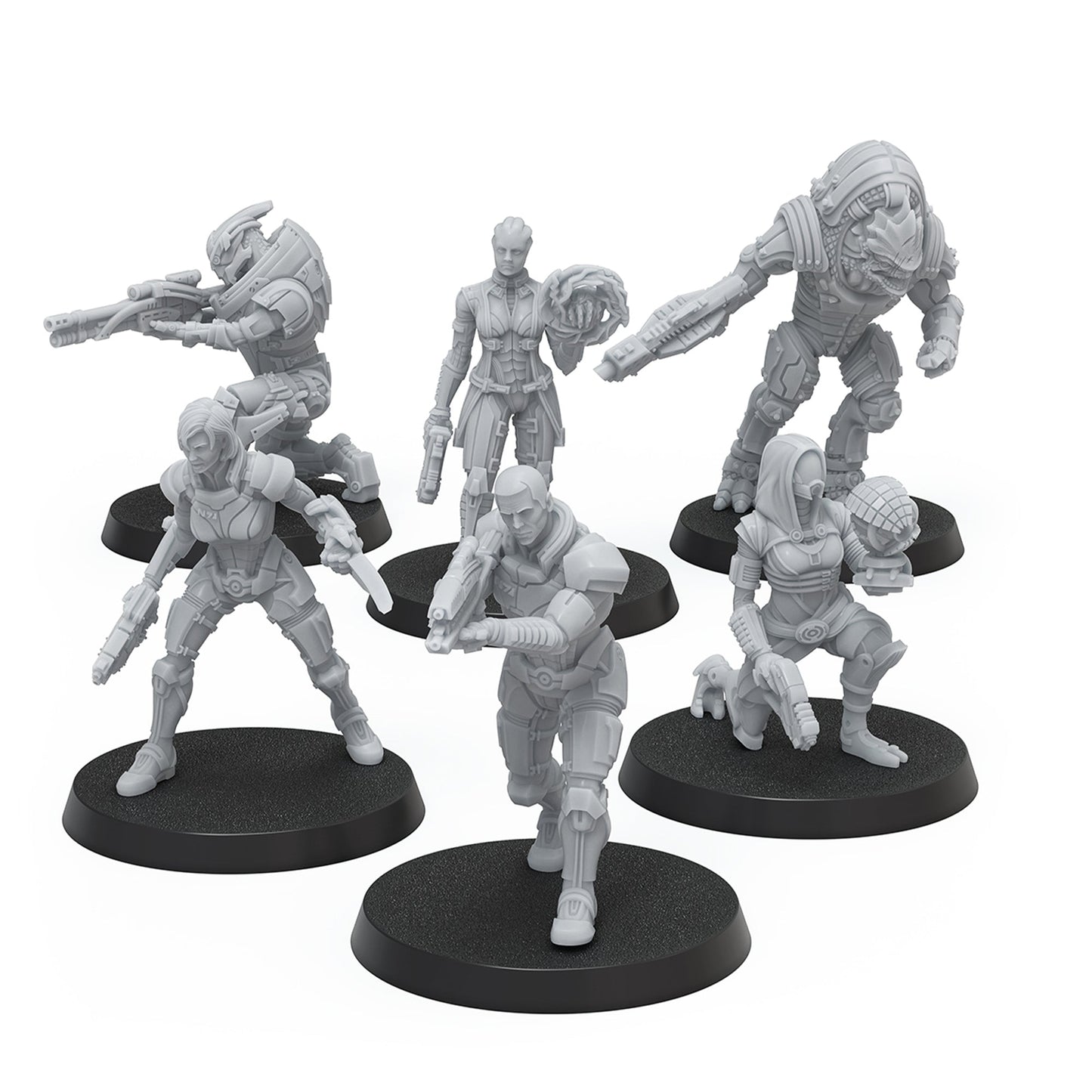 Mass Effect - Heroes of the Normandy Alpha - Resin Collectors Miniatures Set - Bộ Mô Hình Miniature Sưu Tầm Modiphius - Hình ảnh bổ sung 4