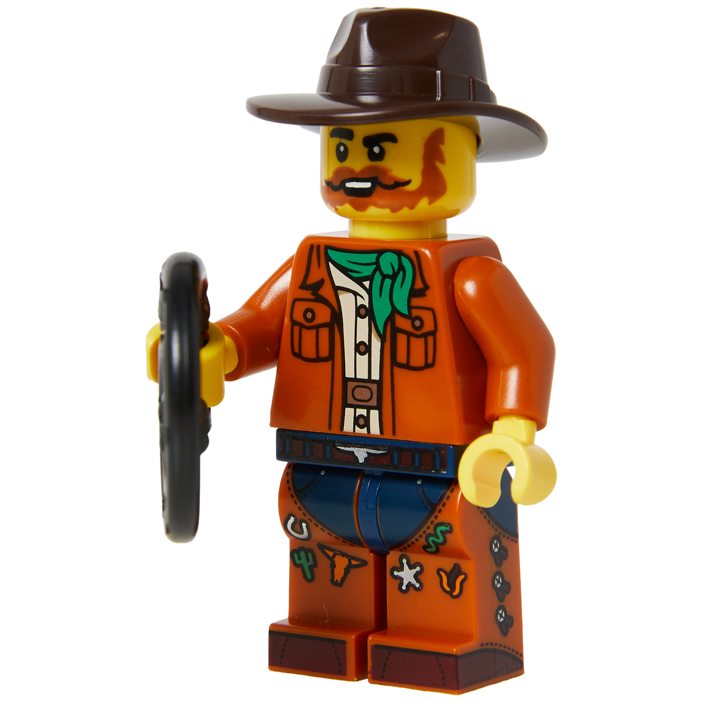 Minifigure Wild Cowboy with Whip - Mô hình nhân vật Cao bồi Hoang dã - LEGO - Hình ảnh sản phẩm