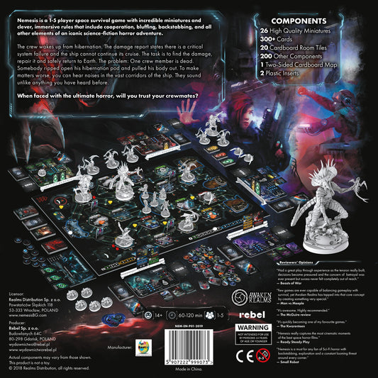 Nemesis Board Game - Trò chơi Sinh tồn Kinh dị Khoa học Viễn tưởng - Rebel