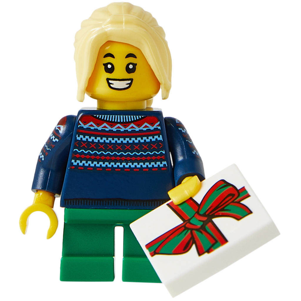 Minifigure The Caroler - Nhân vật Người hát thánh ca LEGO chính hãng - Hình ảnh chi tiết 2