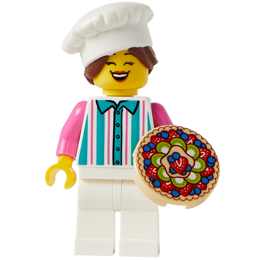 Minifigure The Pastry Chef - Nhân vật Đầu bếp bánh ngọt - LEGO - Hình ảnh chi tiết 2