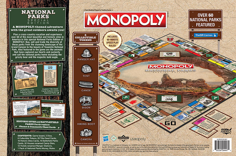 MONOPOLY®: National Parks Edition - Trò chơi cờ tỷ phú phiên bản Công viên Quốc gia - The Op Games