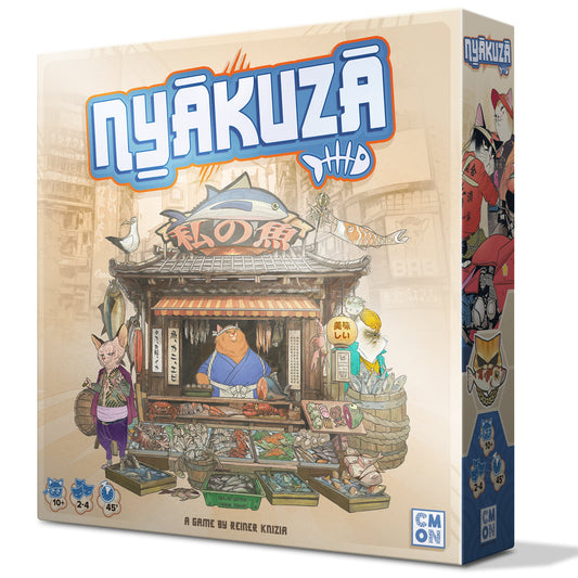 Nyakuza Board Game - Trò Chơi Chiến Thuật Quản Lý Gia Tộc Mèo - CMON