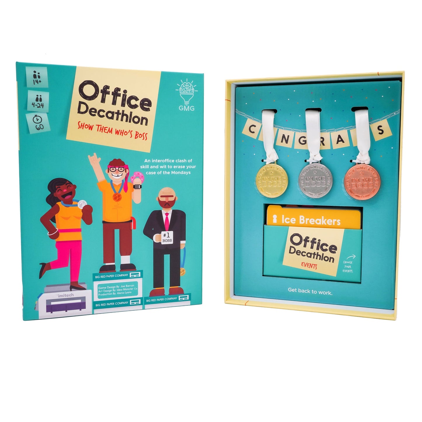 Office Decathlon Party Game - Board Game Tiệc Tùng Văn Phòng - Gray Matters Games
