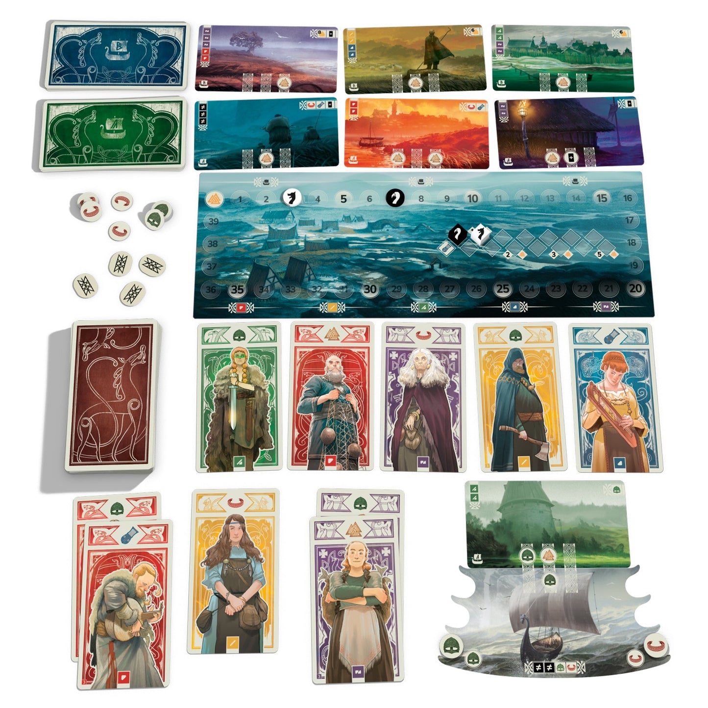 Knarr Board Game - Trò Chơi Chiến Thuật Viking - Pandasaurus Pandasaurus - Board Game