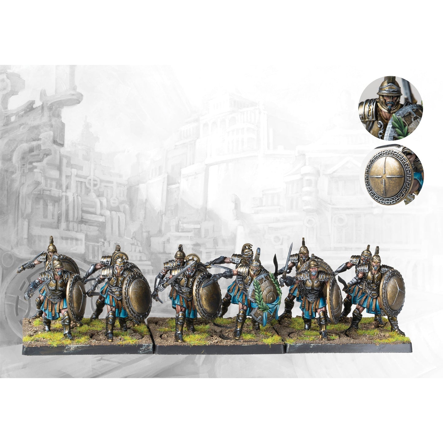 Conquest Miniatures Game - City States: Thorakites - Mô hình lính Miniature - Para Bellum