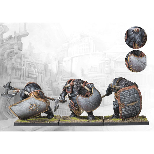 Conquest Miniatures Game - City States: Minotaur Haspists - Mô hình Miniature bộ binh - Para Bellum