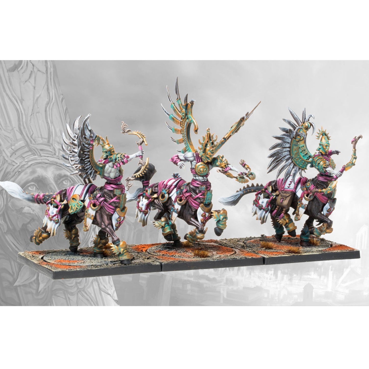 Conquest Miniatures Game - Old Dominion Centaur Kerykes - Mô Hình Chiến Thuật Para Bellum