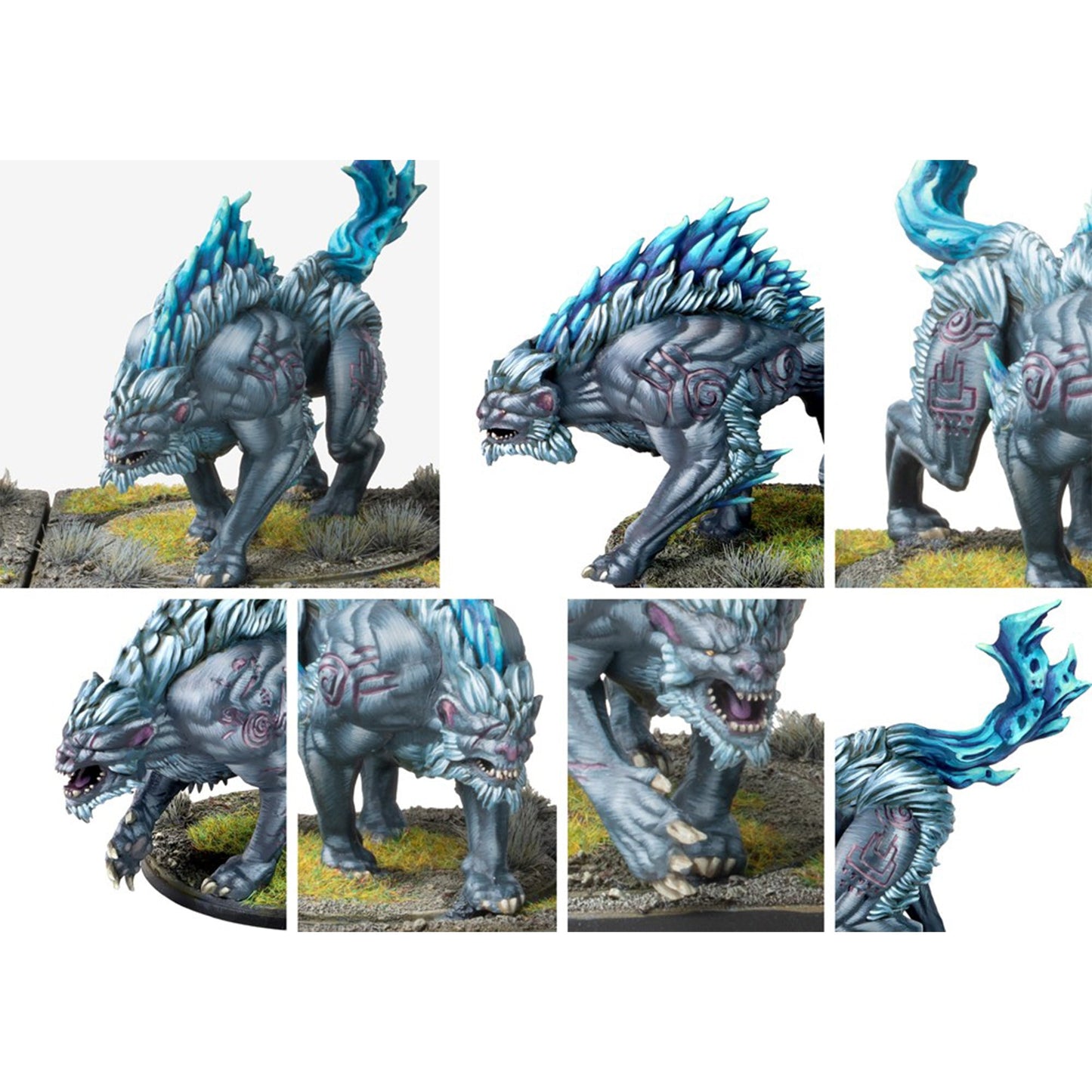 Conquest Miniatures Game - Nords: Fenr Beastpack Wargs - Mô Hình Chiến Thuật Sa Bàn - Para Bellum