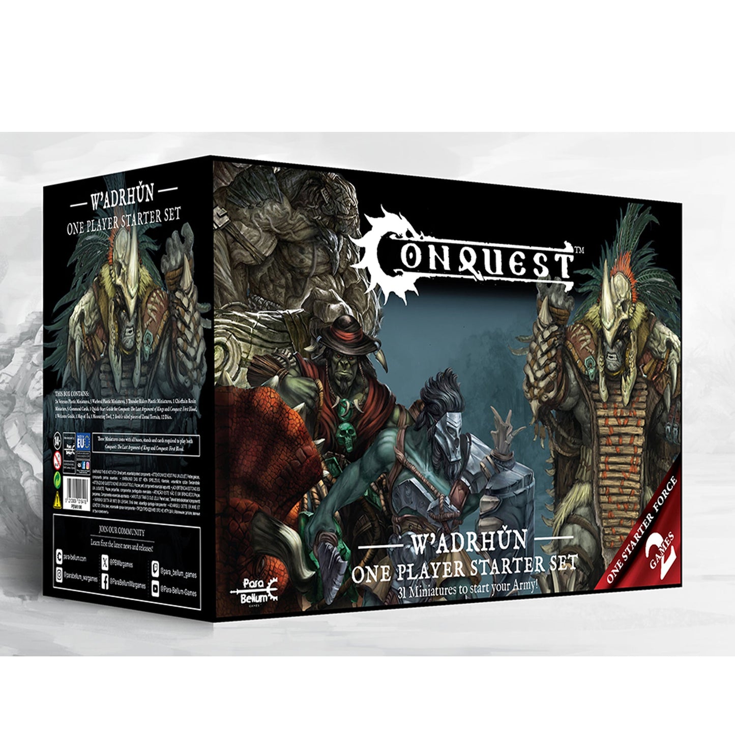 Wadruhn: Supercharged One Player Starter Set - Bộ Khởi Đầu Mô Hình Chiến Thuật - Conquest Miniatures