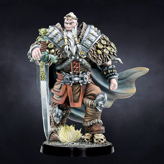 Conquest Miniatures Game - Nords: Konungyr (Nords King) Mô Hình Chiến Thuật Para Bellum
