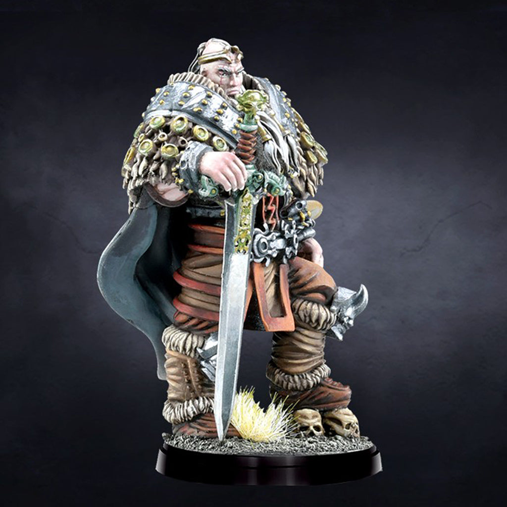 Conquest Miniatures Game - Nords: Konungyr (Nords King) Mô Hình Chiến Thuật Para Bellum
