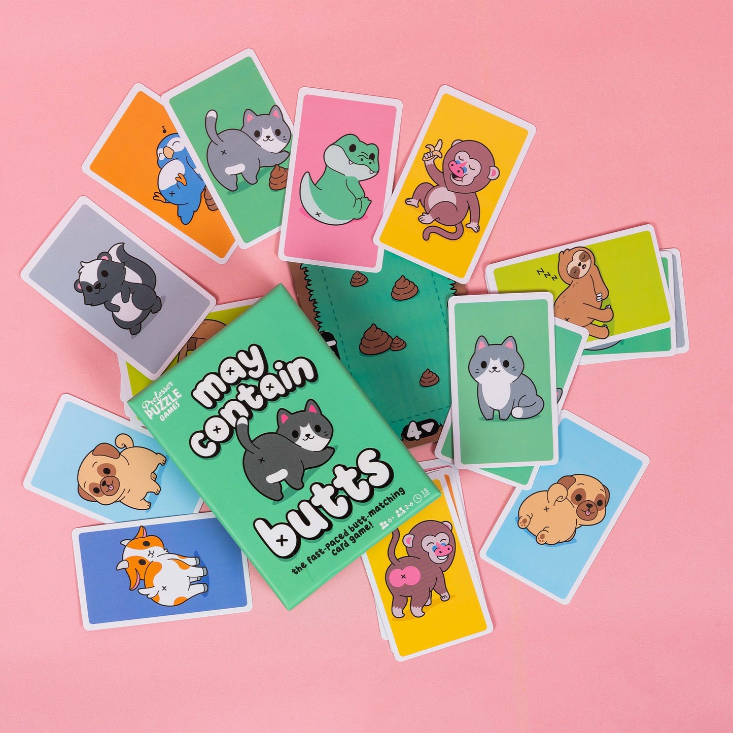 May Contain Butts Game - Board Game Thẻ Bài Phản Xạ Hài Hước - Professor Puzzle