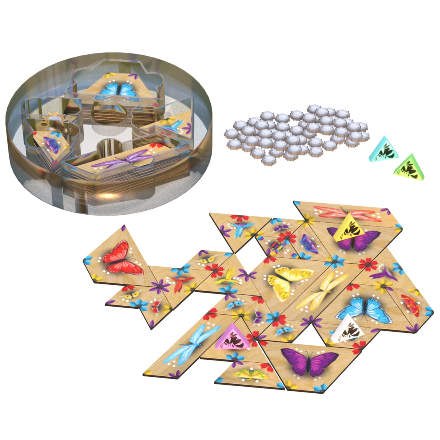 Flutter: Meadow-wood Edition - Board Game Chiến Thuật Xếp Gạch Gỗ Cao Cấp - Tabletop Tycoon - Hình ảnh bổ sung 4