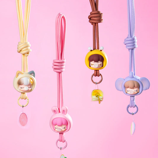 Rolife Baby Nanci Fluffy Party Phone Chain - Dây đeo điện thoại bông xù Blind Box - Rolife PZC05