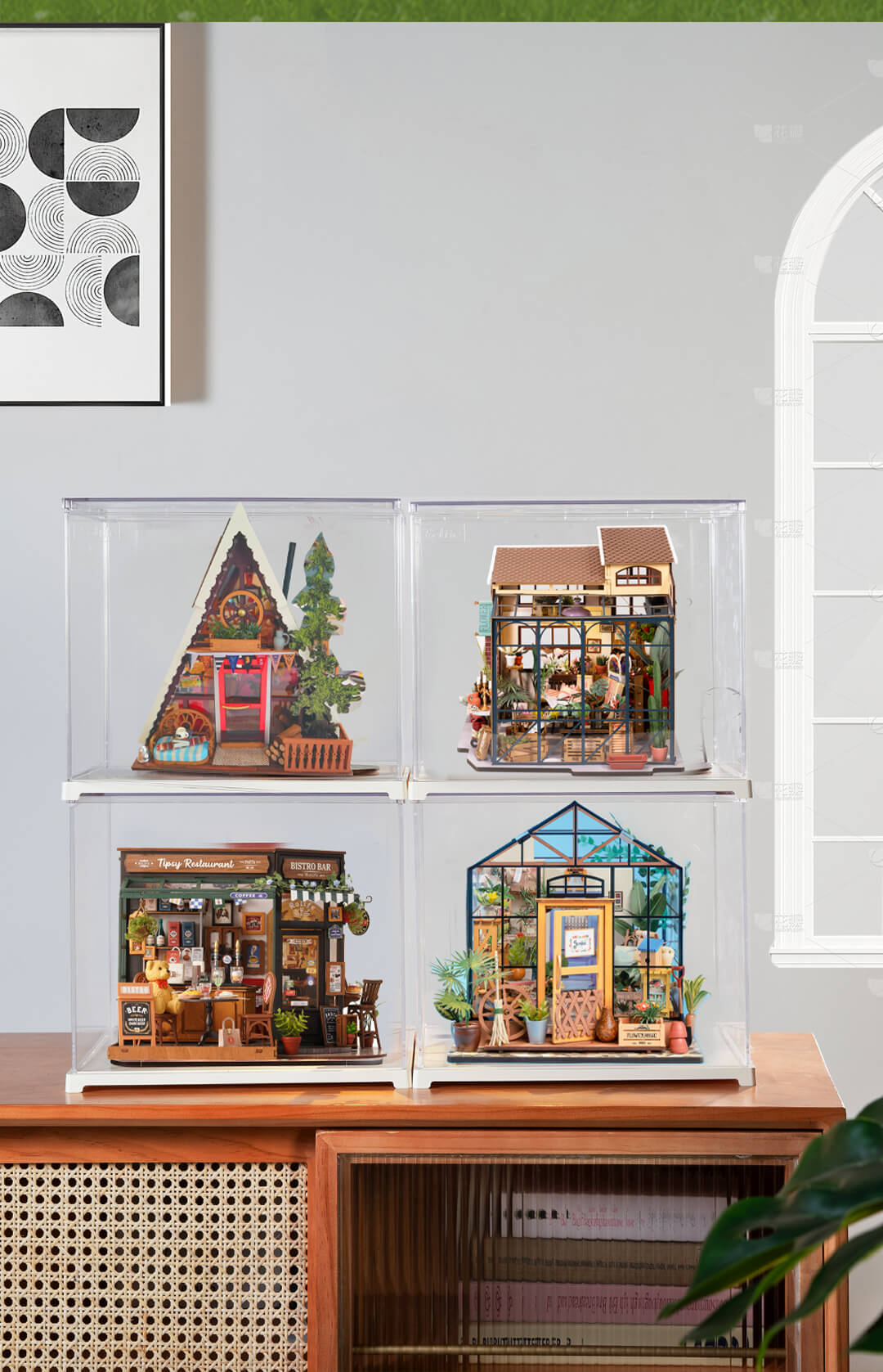 Rolife DIY Miniature House - A-Frame Cabin DG181 - Mô hình nhà gỗ lắp ráp DIY