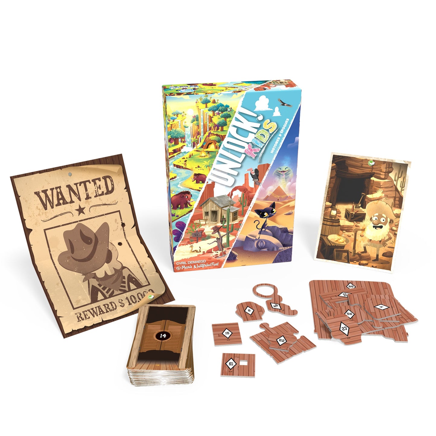 Unlock! Kids Stories from the Past - Board Game Giải Đố Escape Room - Space Cow