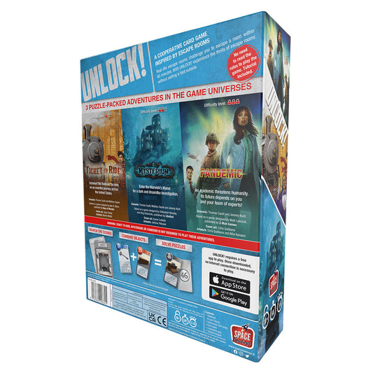 UNLOCK! Game Adventures - Board Game Thẻ Bài Giải Đố Escape Room - Space Cowboys