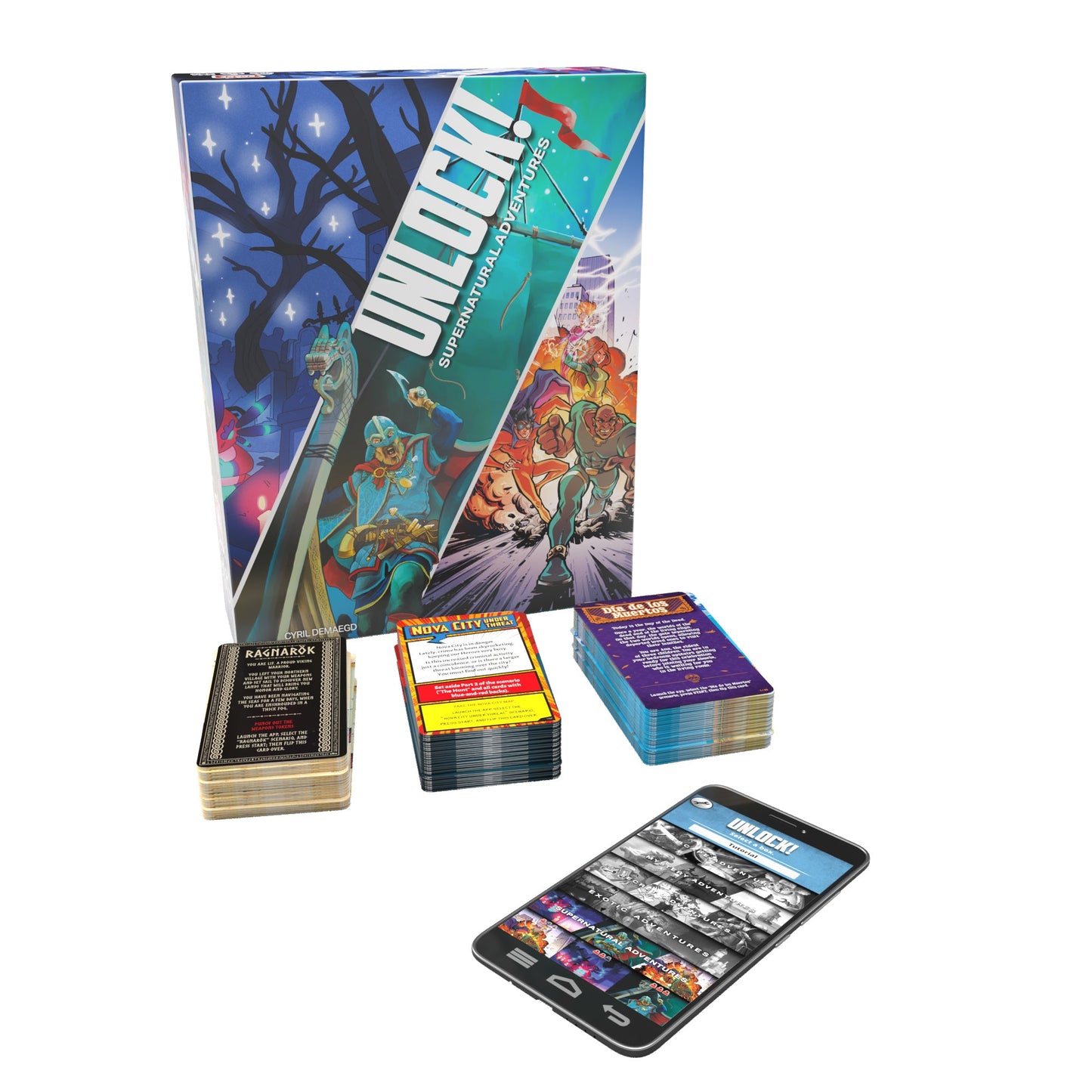 Unlock! 12 Supernatural Adventures Card Game - Trò chơi thẻ bài giải đố Escape Room - Space Cowboys - Hình ảnh bổ sung 4