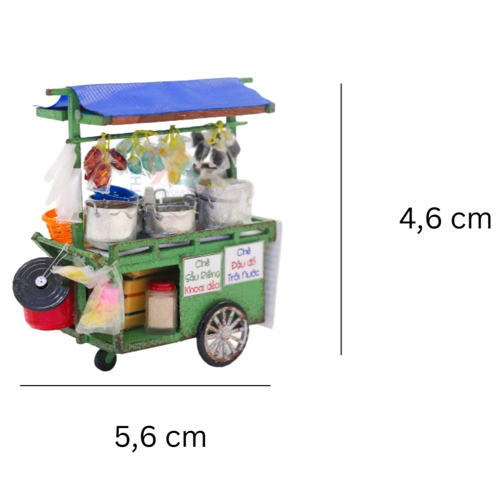 Nam Châm Tủ Lạnh Mô Hình Xe Chè - BST Xe Đẩy Hàng Rong 2